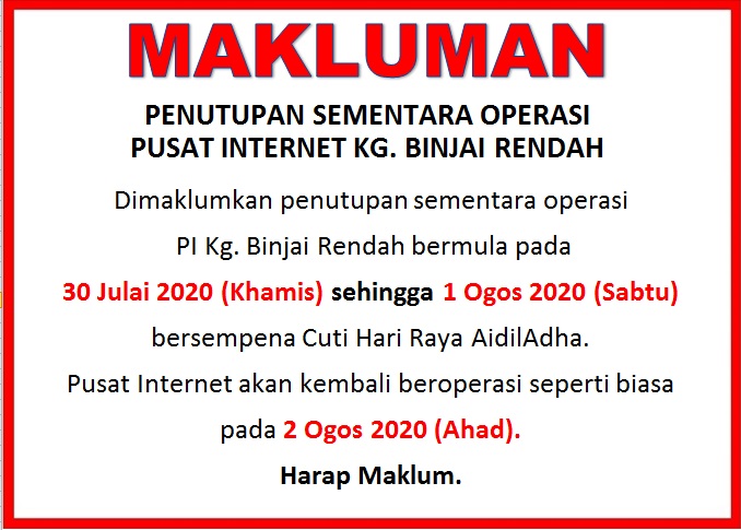 NOTIS RAYA HAJI